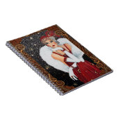 Art Deco Lady bont spiraal foto Notitieboek (Rechterzijde)