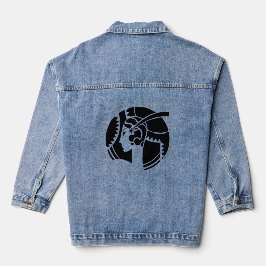 Art Deco Lady Denim Jas Denim Jacket (Achterkant)