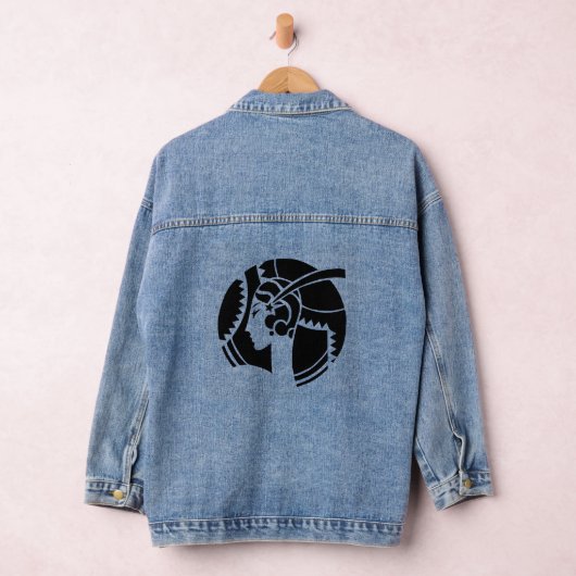 Art Deco Lady Denim Jas Denim Jacket (Hangar)