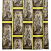  Art Deco Lady Douchegordijn (Voorkant)