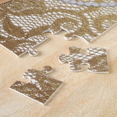 Art Deco Lady Gold Lace Legpuzzel (Zijkant)