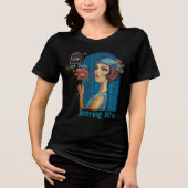 Art Deco Lady in blauwe jurk (Voorkant)