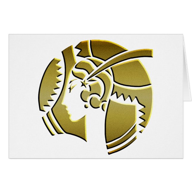 Art Deco Lady in Gold (Voorkant Horizontaal)