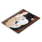 Art Deco Lady Kerst  Notitieboek (Linkerzijde)