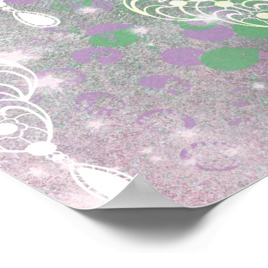 Art Deco Lady met juwelen - BIANCA: Kerstmis voorb Poster (Hoek)