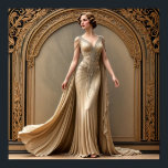 Art Deco Lady Poster<br><div class="desc">Art Deco Lady Poster</div>