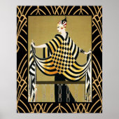 Art Deco Lady Poster (Voorkant)