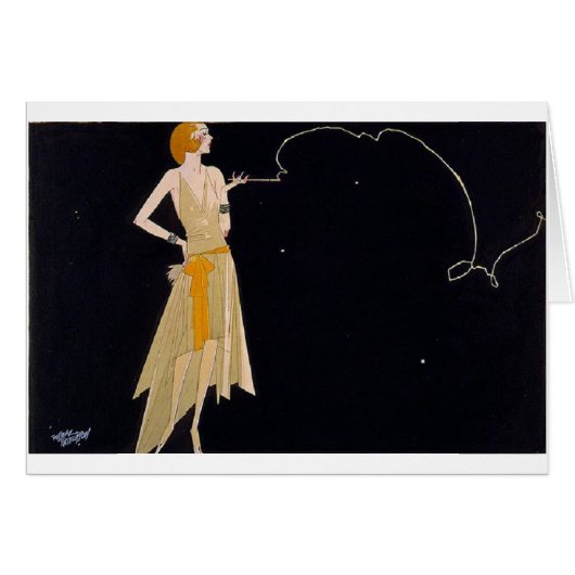  Art Deco Lady Roking (Voorkant Horizontaal)