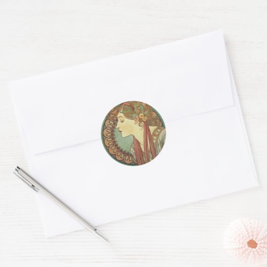Art Deco Lady Stickers (Envelop)