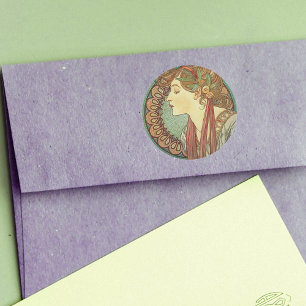 Art Deco Lady Stickers