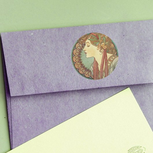 Art Deco Lady Stickers