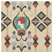 Art Deco Lady Stof (Close Up)
