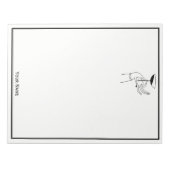 Art Deco Lady's Hand Holding Champagne Glass Notitieblok (Voorkant)