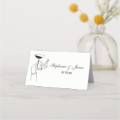 Art Deco Lady's Hand Holding Champagne Glass Plaatskaartje (Voorkant)