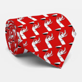 Art Deco Lady's Hand Holding Champagne Glass Stropdas (Opgerold)