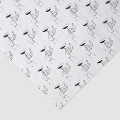 Art Deco Lady's Hand Holding Champagne Glass Tissuepapier (Detail)