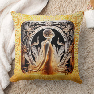 Art Deco Lalique Stijl Kussen. Kussen