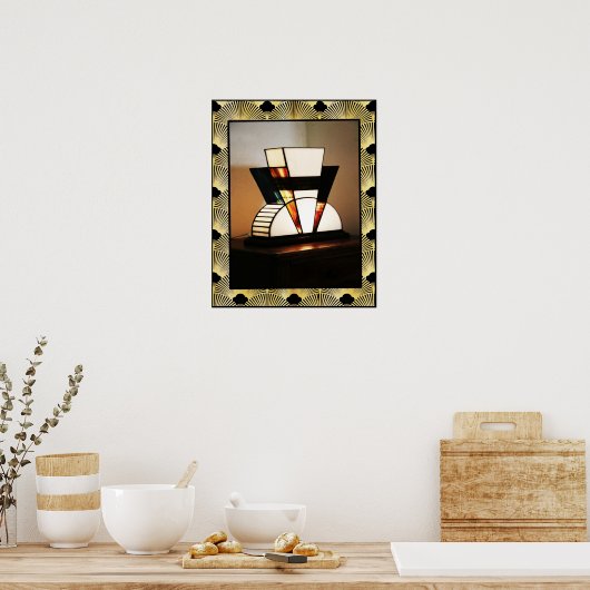 Art Deco Lamp Poster (Keuken)