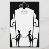 Art-Deco-lappers Briefpapier (Voorkant)