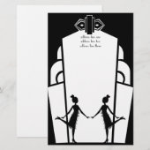 Art-Deco-lappers Briefpapier (Voorkant / Achterkant)