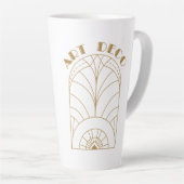 Art Deco Latte Mok (Rechterhoek)