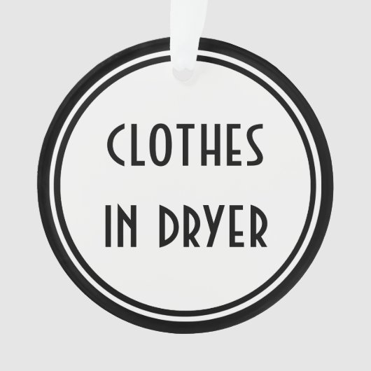 Art Deco ~ Laundry Room Deuren Hanger Ornament (voorkant)