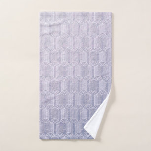 Art Deco, lavender, patroon, , mooi, chic, Handdoek