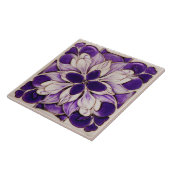 Art Deco Lavender Wall Decor Art Nouveau Tegeltje (Zijkant)