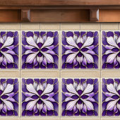 Art Deco Lavender Wall Decor Art Nouveau Tegeltje