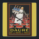 Art Deco Le Daure Ad Wall klok<br><div class="desc">Kwaliteitswandklok met Vintage,  Art Deco,  Le Daure Advertisement</div>