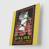 Art Deco Le Daure Ad Wall klok (Hoek)