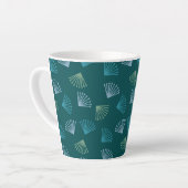 Art Deco Leaves Latte Mok (Linkerhoek)