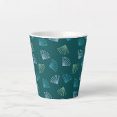 Art Deco Leaves Latte Mok (Voorkant)