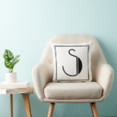 Art Deco Letter S Monogrammed Pillow Kussen (Stoel)