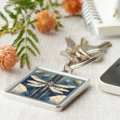 Art Deco Libelle Sleutelhanger (Zijkant)