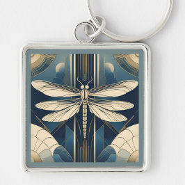 Art Deco Libelle Sleutelhanger