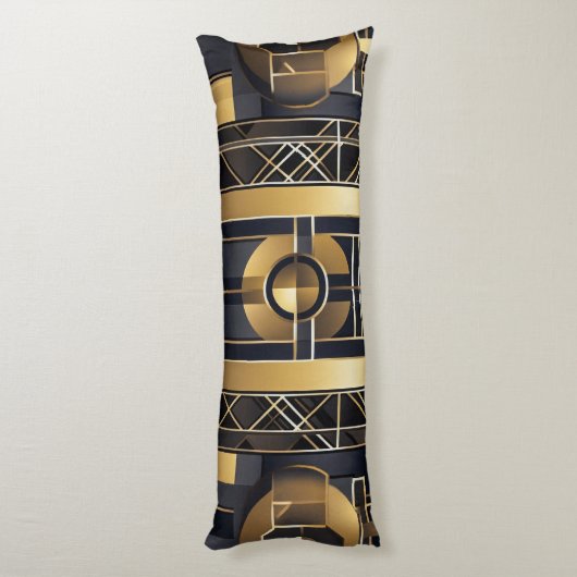 Art Deco Lichaamskussen (Achterkant (Verticaal))