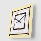 Art Deco licht Vierkante Klok (Hoek)