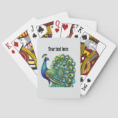Art Deco liefhebbers aanpasbare Pauw Pokerkaarten (Achterkant)