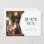 Art Deco Lijst Foto: Hartelijk dank voor platte Ka Kaart (Voorkant)