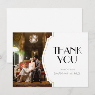 Art Deco Lijst Foto: Hartelijk dank voor platte Ka Kaart