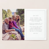 Art deco lijst Gelukkig nieuwjaar Folie Kaarten (Binnen)