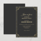 Art Deco Lijst Kaart (Voorkant / Achterkant)