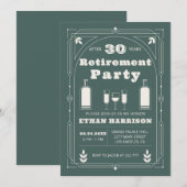 Art Deco-Lijst Kaart (Voorkant / Achterkant)