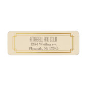 Art Deco lijst label (Voorkant)