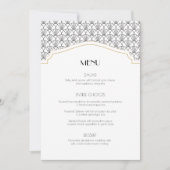 Art Deco Lijst  Menu Kaart (Voorkant)