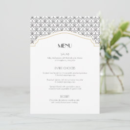 Art Deco Lijst  Menu Kaart