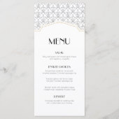 Art Deco Lijst Menu Kaart (Voorkant)