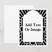 Art Deco-Lijst, selectiekader, tekst toevoegen (Voorkant / Achterkant)