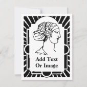 Art Deco-Lijst, selectiekader, tekst toevoegen (Voorkant)